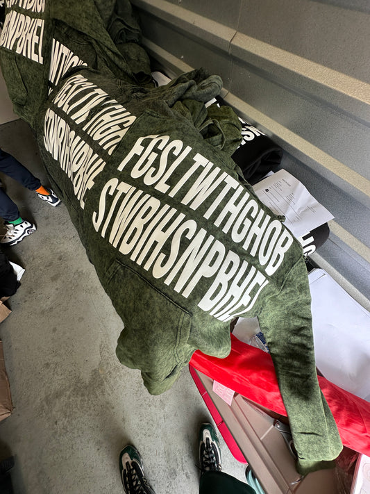 Mineral Wash FGSLTW Sculpted Ink™ Hoodie - Mt Olive