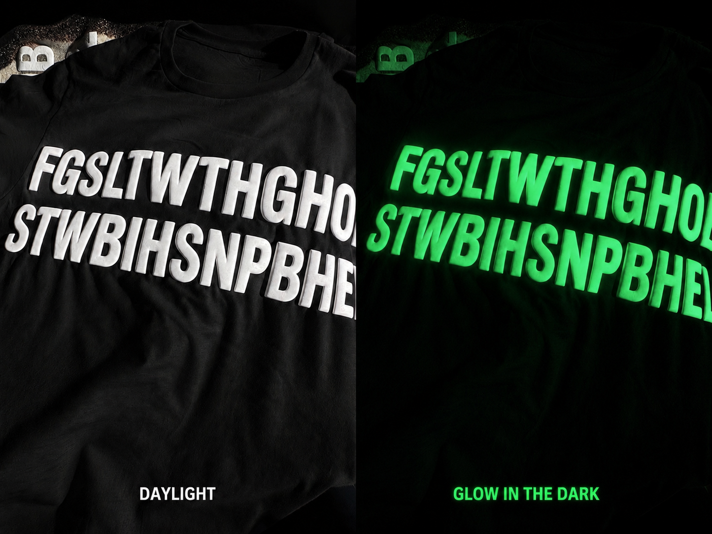“GLOW IN THE DARK” FGSLTWorld™ Sculpted Ink Tee