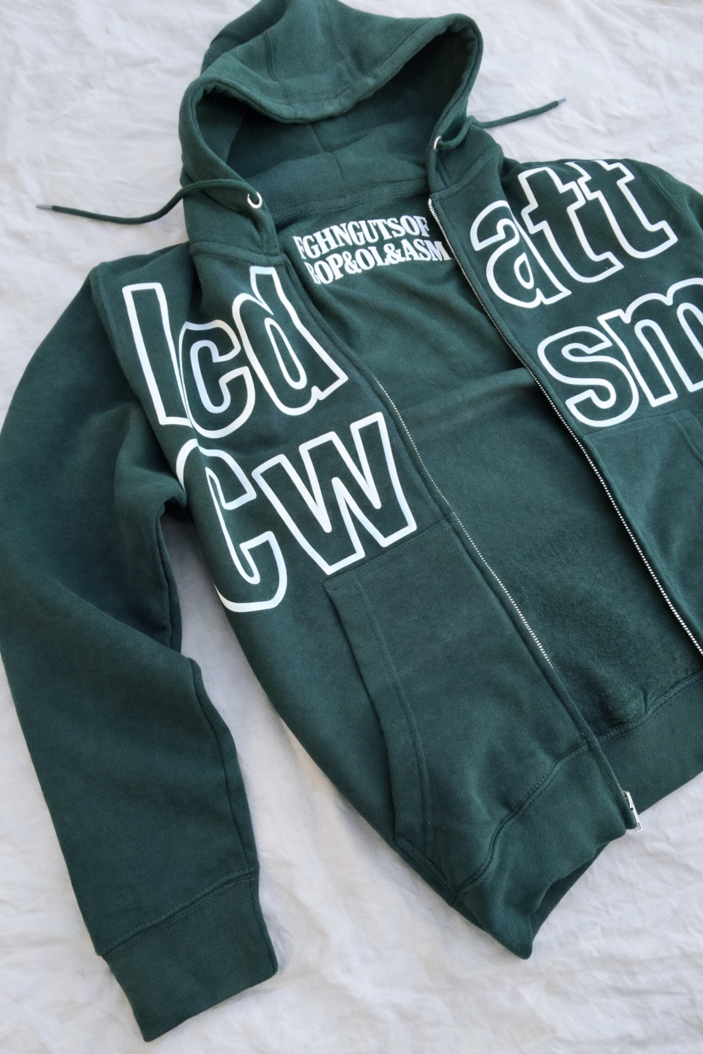 “Sports Green“ Mega Print Full Zip ICDATTC Hooded Sweatshirt