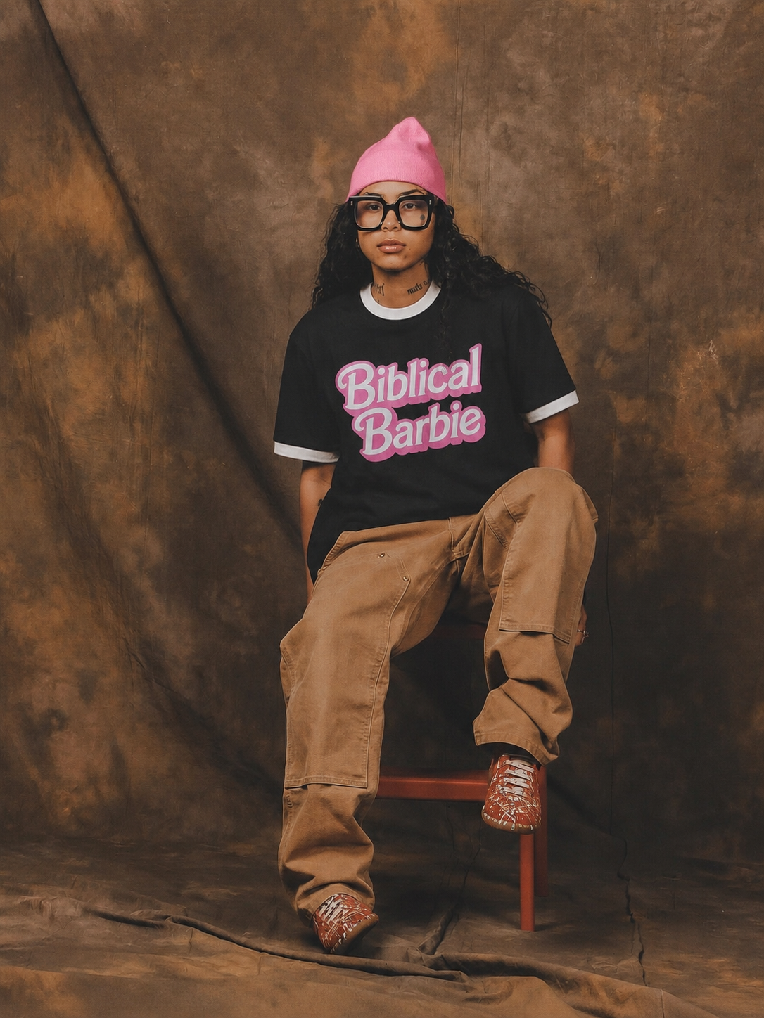 Biblical B Ringer Tee