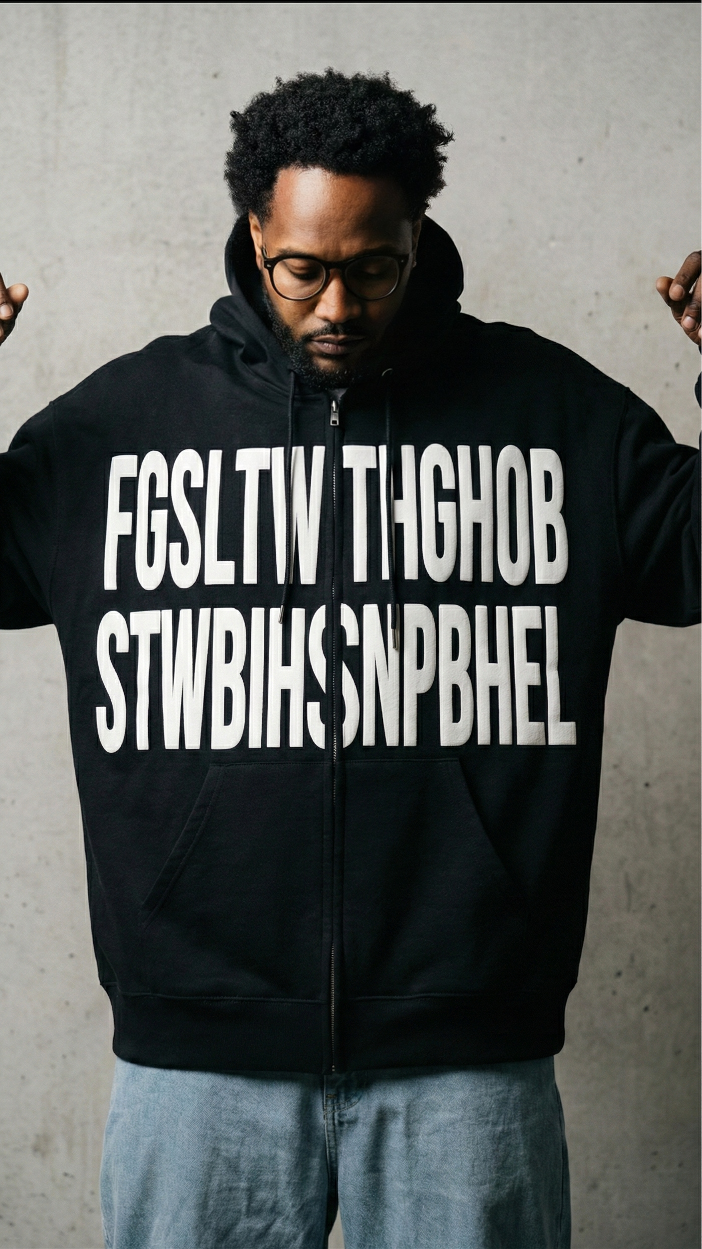 Mega Print Full Zip FGSLTW Hooded Sweatshirt