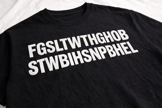 (Long Sleeve) FGSLTW Sculpted Ink™ HEAVYWEIGHT T-Shirt 7.5oz