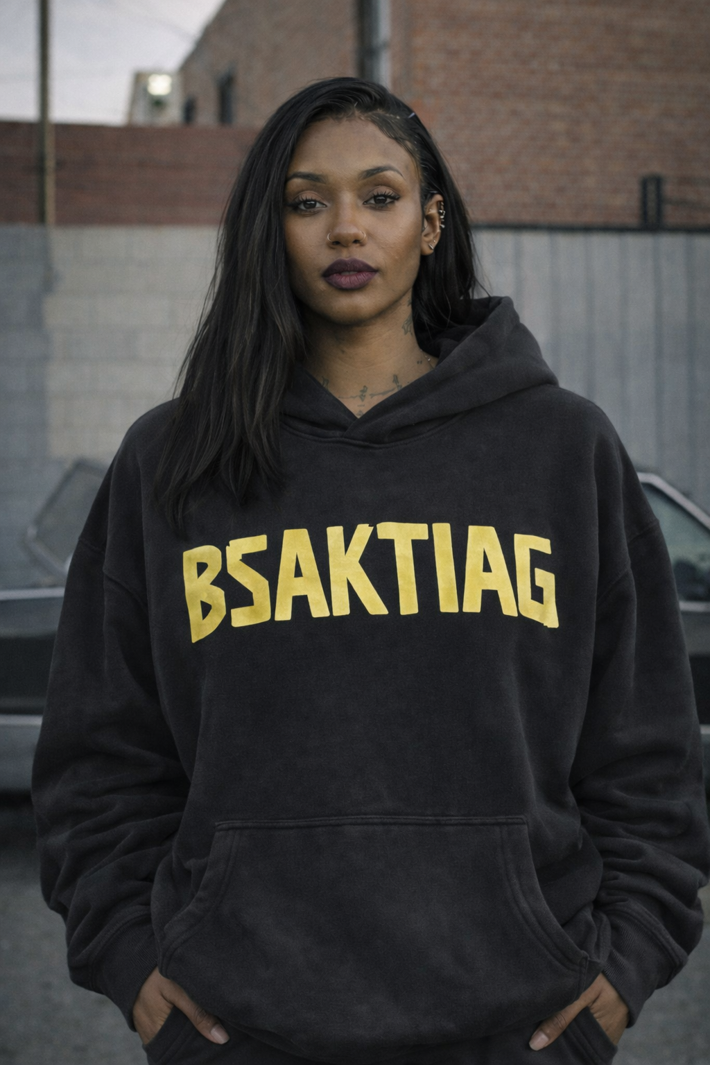 BSAKTIAG™ Premium No Strings- Pigment Dyed Black
