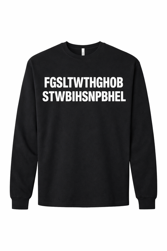 (Long Sleeve) FGSLTW Sculpted Ink™ HEAVYWEIGHT T-Shirt 7.5oz
