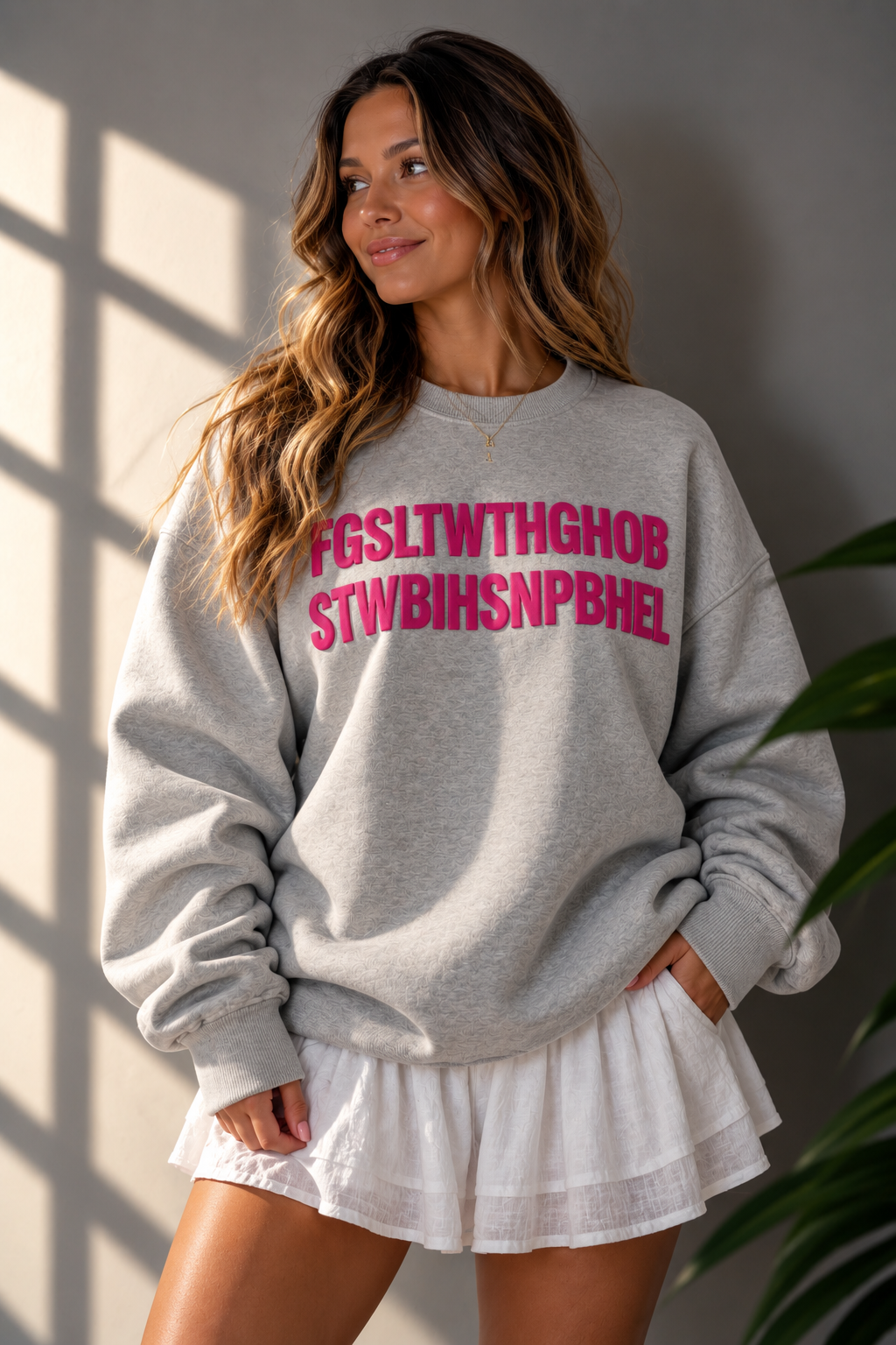 *Heather & Pink* FGSLTWorld™ Sweatshirt