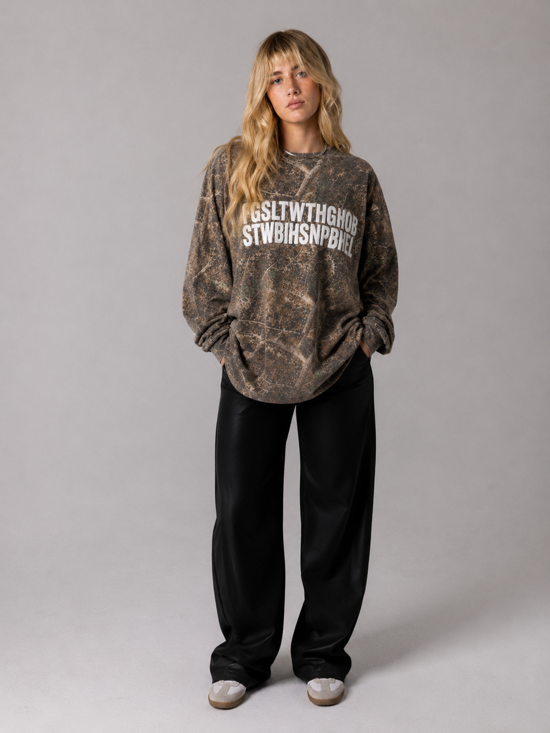 (RealTree) FGSLTWorld™ Sculpted Ink T-Shirt Long Sleeve